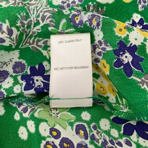 Vintage Rebecca Taylor Y2K Fairy Silk Tank Top Cami Kelly Green Yellow Boho 2 - Picture 12 of 12